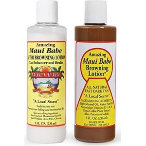 Maui Babe Voor en na de zon Pack (bruine lotion 200 ml, na bruining lotion 200 ml) Maui Babe