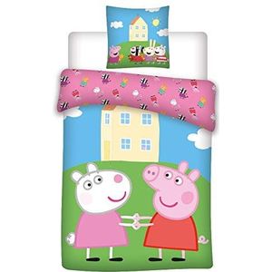 AYMAX S.P.R.L. Wutz beddengoed baby 100 x 135 cm + 40 x 60 cm set 100% katoen Pig P2022 meerkleurig
