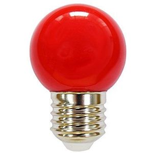 LED-lamp druppel bal 2W E27 360° ROOD