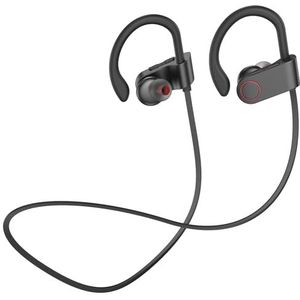 Bluetooth sport-hoofdtelefoon, bluetooth-hoofdtelefoon met kabel, draadloze hoofdtelefoon met microfoon en kabel, draadloze hoofdtelefoon met microfoon, 40 uur afspeeltijd, IPX6, voor joggen