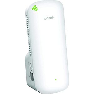 D-Link DAP-X1860 EXO AX1800 Mesh Wi-Fi 6 Range Extender, Wi-Fi Booster, Repeater, Hotspot met Gigabit Poort, MU-MIMO, OFDMA, Wi-Fi EasyMesh, Signal Indicator, Plug and Play, WPS, WPA3