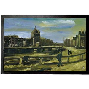 1art1 Vincent Van Gogh View Of Amsterdam From Central Station, 1885 Deurmat 60x40 cm