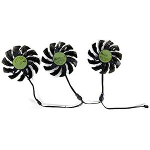 YALLS 3 stks 78mm T128010SU PLD08010S12HH 4PIN VENTILATOR Compatibel for Gigabyte Compatibel for AORUS GTX 1080 1070 Ti Gaming Fans Videokaart Ventilator Cooling Fans