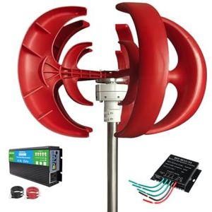 24v,HYZHANHONG 2M/S Windsnelheid Start Windkrachtgenerator 12000W Windturbine Generator, 220V Draagbare Verticale Helix Windkracht Turbine Generator Kit met Controller