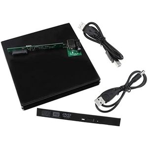 Puooifrty 12.7mm Externe DVD Behuizing USB 2.0 Externe DVD/CD-ROM Case voor Laptop Desktop PC Optische Disk Drive naar