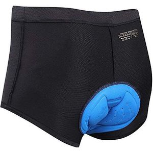 Heren Fietsondergoed, Onderbroek 3D Gewatteerde Anti-Slip Ademend & Adsorbens Fiets Shorts Zwart XL XL