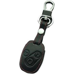 Autosleutel beschermhoes Sleutelhanger Ring Houder 2 3 Knoppen Bescherm Cover Voor Accord Voor Civic CRV Voor Pilot Afstandsbediening Sleutel Lederen Autosleutel Case Cover Sleutel Shell(2)
