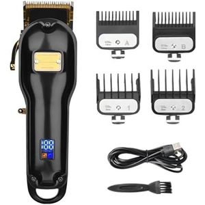 Tondeuses voor mannen, volledig metalen oplaadbare tondeuse oplaadbare 440C mes