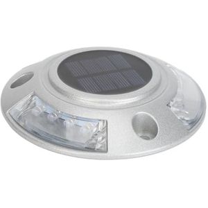 Solar Road Stud Light IP68 Waterdichte Aluminium LED-dekverlichting 6V 1,8W, Aluminium Behuizing voor Compressieweerstand, Draadloze Installatie (groen licht)