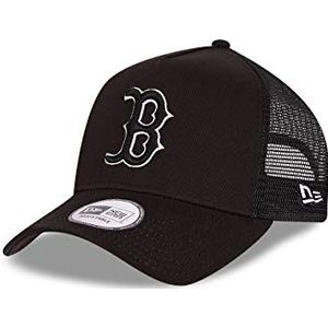 New Era Boston Red Sox Cap Mlb Trucker Kappe Basecap Basecap Baseball Tonal Mesh Zwart - One-Size
