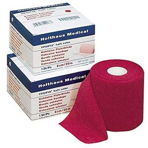 Ypsifix Kleurrijke fixatieband 6 cm x 20 m, roze