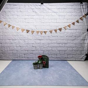 Kate 1.5x1.2m Fotografie Rubberen Mat Lichtblauw Sneeuwvlok Textuur Rubber Vloermat voor Baby Professionele Studio Photo Shooting