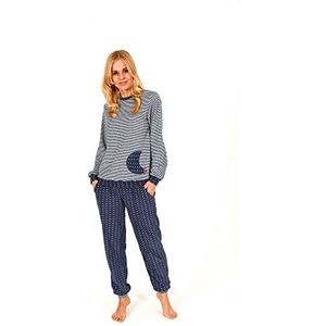 Normann Lange badstof pyjama voor dames, met manchetten, ook in grote maten tot 60/62-201 93 200, Ringel Jeans, 48