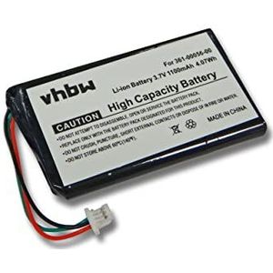 vhbw Accu compatibel met Garmin DriveSmart 5, 50 LMT-D, 51 LMT-D EU, 55, 61 LMT-S, 65 GPS navigatie navigatie (1100mAh, 3,7V, Li-Ion)