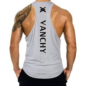 Cabeen Sport Tank Top Spiershirt Functioneel Quick-Dry Gym Shirt voor training Fitness & Bodybuilding