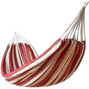 Hangmat Voor Buiten Recreatie Hangmat Outdoor Leisure Dubbel Dik Canvas Indoor College Slaapzaal Camping Schommelstoel Voor Wandelaars Hangmat Camping(Rot,200 * 100cm)