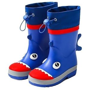 Regenschoenen for jongens en meisjes, regenlaarzen, waterdichte schoenen, antislip regenlaarzen(Blue_Size19/19.5cm)