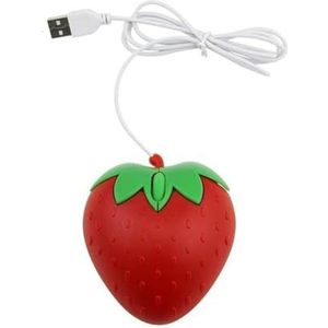 Kalttoy Mini Aardbei Bedrade Muis Optische USB Ergonomische Bedrade Muizen van