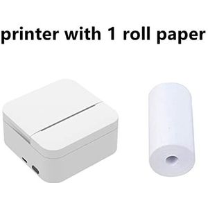 Handheld Inkjet -printer Draagbare Mini Thermische Printer 203dpi 57mm Afdrukken Stickers Draadloze Bluetooth Inktloze Pocket Notes Lijst Printer for Thuis Niet gemakkelijk te vervagen(Set A)