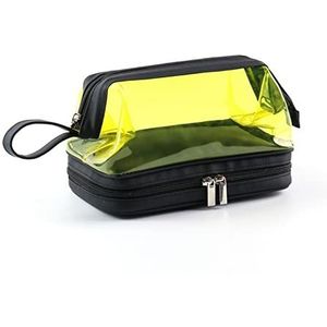 DieffematicHZB make-up tas Cosmetic Bag Clear Washing Bag for Men Waterproof Large Cosmetic Bag Travel Makeup Bag