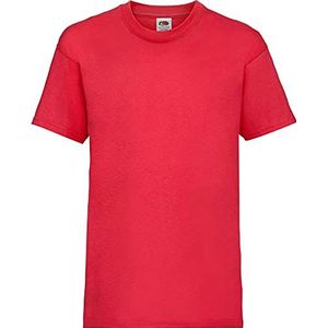 Shirtinstyle Kindershirt Basic Uni Fruit of the Loom div. kleuren maat 104-164, rood, 140