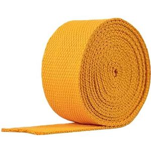 DQZRTUECA Polyester katoenen band, veelkleurig, 38 mm x 5-20 meter(Golden Yellow,38mm x 10Yards)