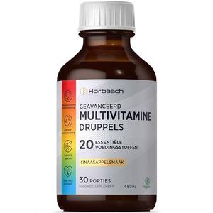 Multivitaminen Druppels | 480ml Veganistische Vloeistof | Multivitamin Supplement for Men and Women | Horbaach