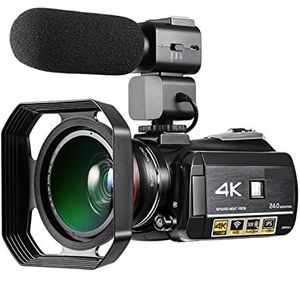 Digitale camera, 4K digitale camcorder Vlog -camera for video AC3 IR Night Vision WiFi Professional Cameras Recorder met microfoon