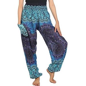 LOFBAZ Harembroek voor dames, boho, yoga, S-4XL, plussize, hippiekleding, pyjama, XL
