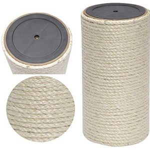 nanook Krabzuil / sisal zuil / reservestam voor krabpalen - Ø 15 cm, schroefdraad M8 - van tapijtweefsel - beige - lengte 35 cm