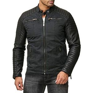 Red Bridge herenjas, slim fit, casual, namaaklederen, katoenen, moderne, bikerjassen, L