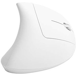 USB oplaadbare draadloze verticale computermuis, universele draagbare verticale gamingmuis, 800 1200 1600 2400 DPI verstelbare muis, compatibel met Windows XP / 7/8/10 X(Wit)