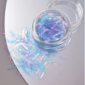 doos onregelmatig holografisch gebroken glas papier Aurora nagelfolie decal gradiënt laservlokken sticker DIY accessoires manicure deco-PT198-9