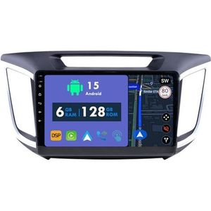 RoverOne Autoradio GPS voor Hyundai IX25 Creta 2014 2015 2016 Carplay Android Auto Stereo Hoofdeenheid Bluetooth WiFi Radio Speler Sat Navigatie