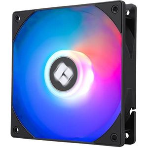 Thermalright TL-C12RB-S V2 CPU-ventilator 120 mm, ARGB case, ventilator, 4-pins PWM-connector, stille computer omgekeerde ventilator met S-FDB-lager inbegrepen, tot 1500 tpm koelventilator (zwart