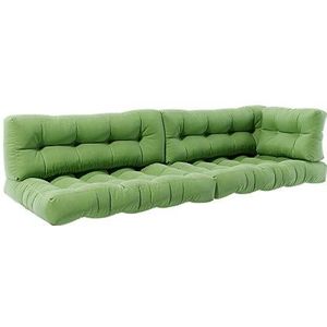 Vicco Palletkussen set ""Flocken"", Groen, 5 delen