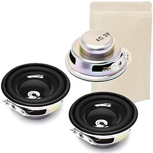 Adaptout 3 x luidspreker, 3 W, 4 ohm, om te solderen, 1 D, diameter 4 cm, dikte 1,8 cm, 170 kHz, soldeerluidspreker