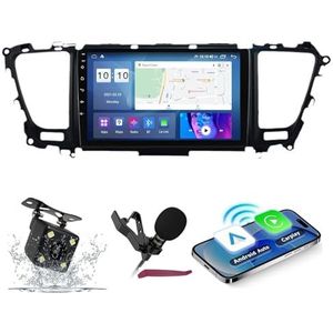 Android 14 Auto Stereo Navi voor K-IA Carnival (2014-2020) 9 ""QLED-scherm Autoradio met draadloze carplay Android Auto GPS-navigatie met Bluetooth 5.0 HIFI FM 5G-WiFi SWC RDS MIC,M300s