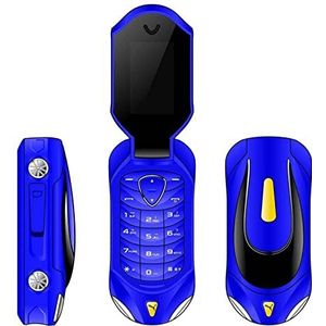 F18 Mini Auto Model Flip Telefoon Dual SIM Luidspreker Magic Voice Changer Bluetooth Dialer Flip Mode Student Telefoon