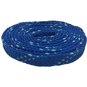 Schoenveters, Elastische veters, schoenveters, 1 paar 1 cm breedte kindersneakers blauwe platte schoenveters canvas outdoor schoenveters(Blue,140cm)