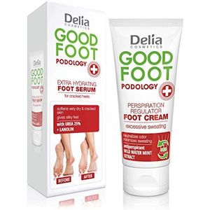 Delia Cosmetics - Serum voor gebarsten hielen Goede voetpodologie - Voor ruwe, gebarsten voeten - Bevat een hoge concentratie ureum 25% - 60ml