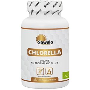 Sowelo Chlorella I Algencapsules I Organic Chlorella tablets 500 mg I Supplement 200 tabletten