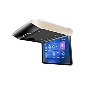 Draagbare dvd-speler voor videospelers op hoofdsteunen in auto's Elektrische Vouwwagen Monitor IPS Scherm Auto Video Speelt 1080P 8K Plafond TV Dak Mount Display USB met HD-roterend scherm (Color : 1