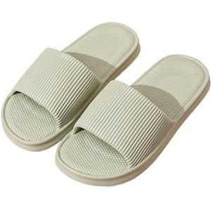 UBOHUZ Dikke Platform Wolk Slippers Vrouwen Lichtgewicht Zachte Zool EVA Thuis Slides Vrouw Zomer Comfort Antislip Strand Slippers Voor Badkamer, Zwembad, Groen, 38/39 EU