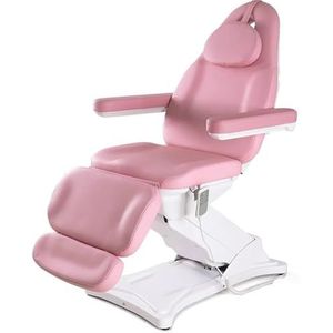 TT-YEC Luxe Elektrische Schoonheidsbedstoel, 58-80CM in Hoogte Verstelbare Massagebed, Spa-Behandelingsapparatuur Met Verstelbare Rugleuning En Beenrust, Verstelbare Tatoeagestoel,Roze