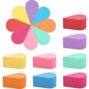 WANDIC make-up sponzen, set met 16 bloemblaadjes puff beauty sponzen beauty blender set voor cream poeder volledige make-up cover foundation