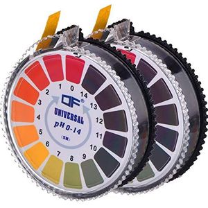 Water pH-teststrips, meetbereik van pH 0 tot 14, 100 stuks