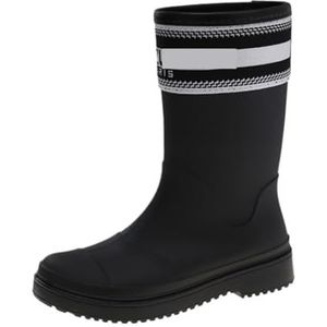Tuinschoenen Dames Outdoor Mid Tube Regenlaarzen Antislip Waterdichte Kampeerwaadschoenen Buiten(Black,37)