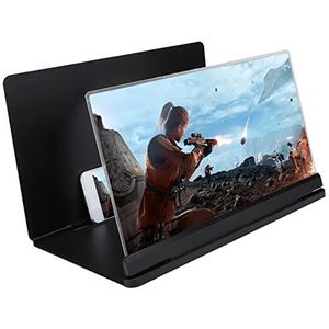 Schermversterker, Vrij Zoomen ABS-materiaal Schermvergroter, voor Smartphone (Zwart)