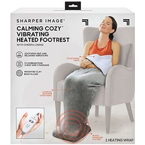 Kalmerend gezellig door scherper beeld, persoonlijke sherpa-wrap met elektrische verwarming, masserend vibrerend voetbed, 3 warmte- en 3 massage-instellingen voor 9 ontspannende combinaties